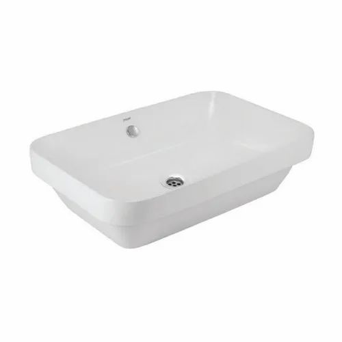 Ceramic Jaquar Counter Top Wash Basin, White