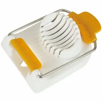 White Manual Stainless Steel Egg Slicer