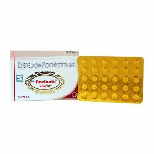 Svizera Doxylamine Succinate Pyridoxine Hydrochloride Tablets, Packaging Type: Box, Packaging Size: 6x30 Tablet