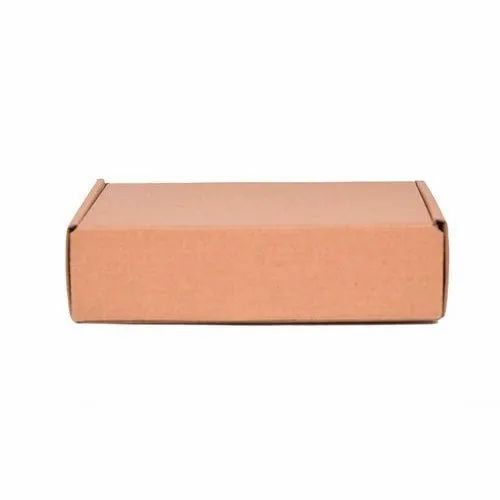 Single Wall - 3 Ply Brown Corrugated Cardboard Boxes, For Packaging, Box Capacity: 1-5 Kg