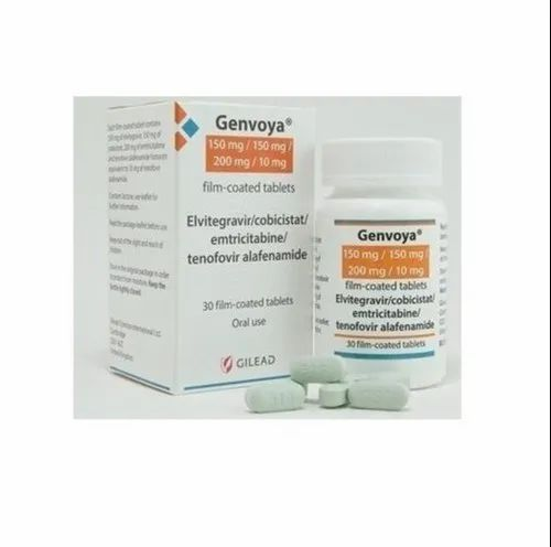 150 mg/150 mg/200 mg/10 mg Genvoya Medicine, Packaging Size: 30 Tablets/Bottle