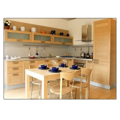 Chilliez Brown Wooden Kitchen Cabinets