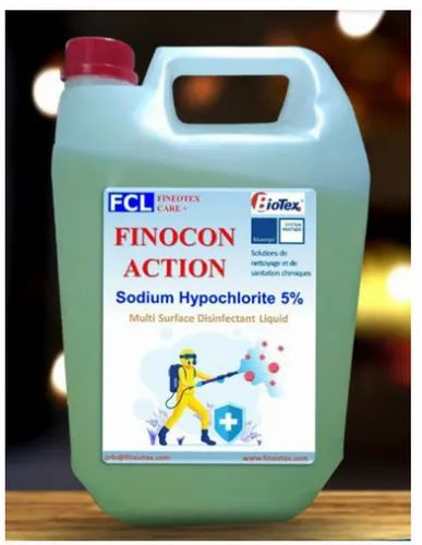 Finocon ACTION - Sodium Hypochlorite 5%, 5 Ltr & 50 Ltr