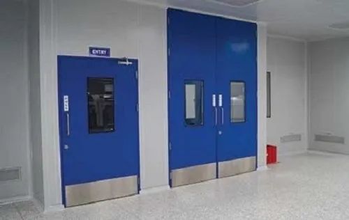 Radiant Safedoors Mild Steel Automatic Sliding Clean Room Door, For Hospital,Ct And X Ray