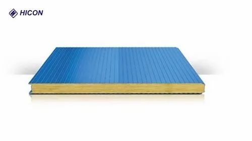 Hicon Polyisocyanurate PUF Rockwool Insulated Wall Panel, Thickness: 150 Mm