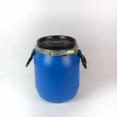 Round 10L Plastic Open Top Drum, For Chemical Storage