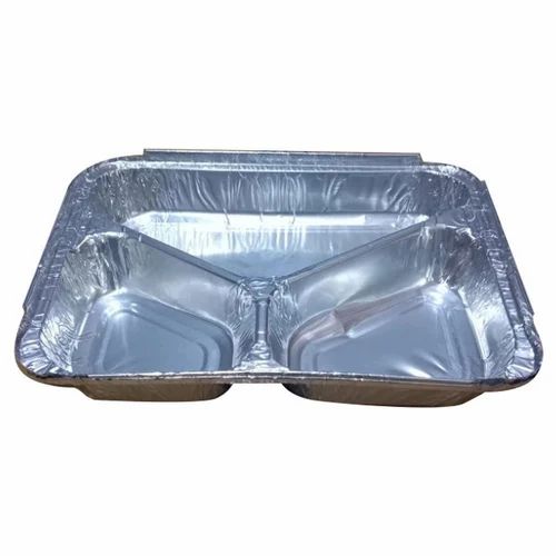 3Cp Meal Tray Silver Foil