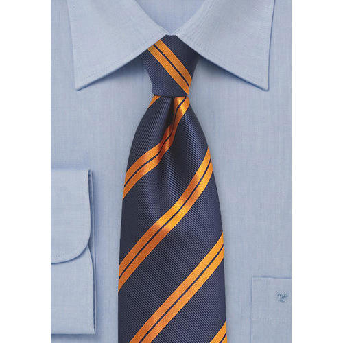 Polyester Blue Micro Striped Necktie