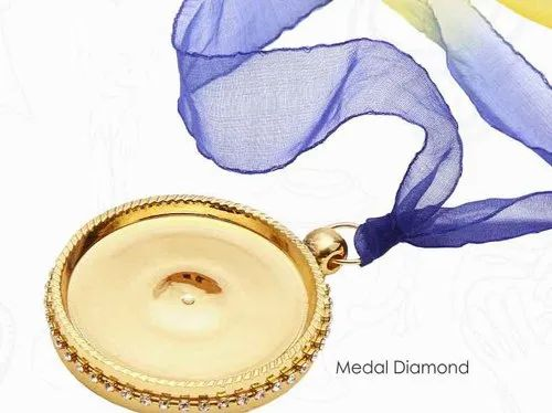 Round Gold Medal