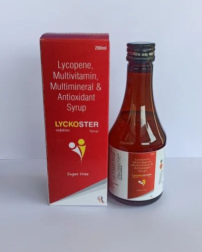 Lyckoster Lycopene Multivitamin Multimineral And Antioxidant Syrup, Packaging Size: 200ml