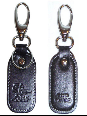 Black And Brown KR13 Leather Keyring