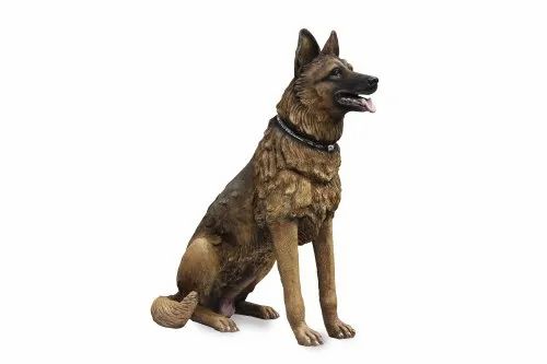 Life Size German Shepherd Dog Statue