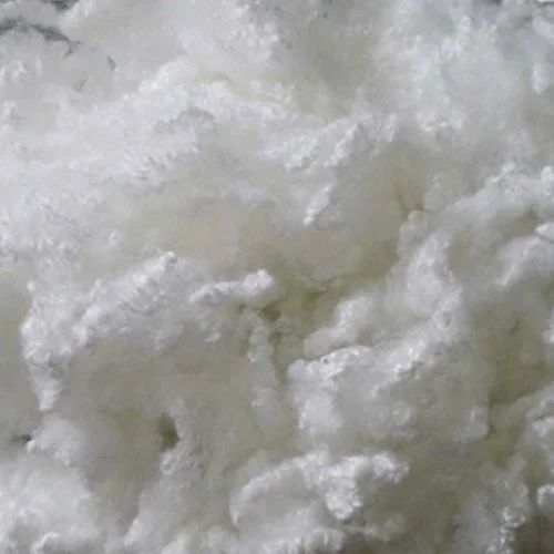White Polyester fiber 6 Den Siliconized Polyester Hollow Conjugated Fiber, For Pillow Cushions