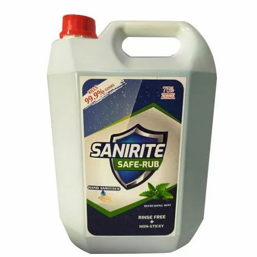 Sanirite Safe Rub Commercial Hand Sanitizer 5 Litre