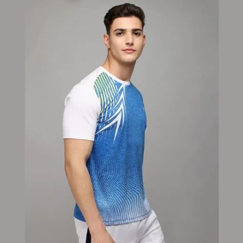 Printed Polyester Mens Sports T Shirts