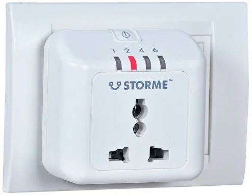 Storme white Power Cut Off Sockets