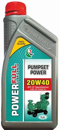 Powerfull Lubricants 20W40 Pumpset Power Oil, Packaging Size: 1L, Model/Grade: Api Cf