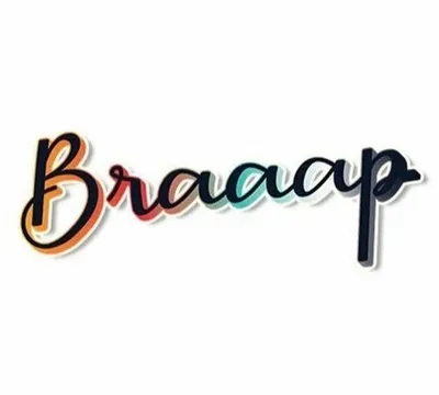 Multicolor Braaap Vinyl Car Sticker, Packaging Type: Box, Size: 2.5 X 2.7inch