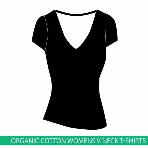 Organic Cotton Womens V Neck T Shirts