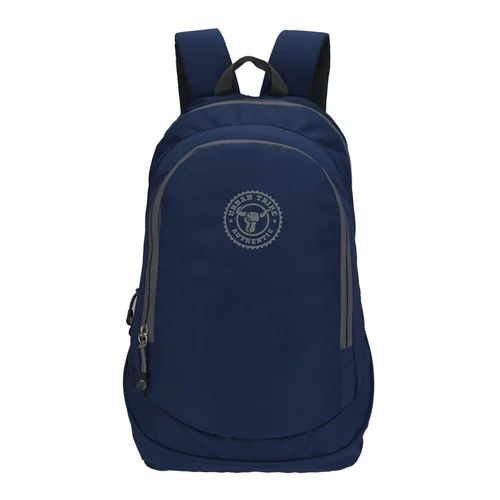 Polyester Blue School Bag, Size: 35 L