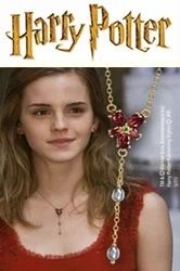 Harry Potter Plum Flower Crystal Hermione Pendant Necklace