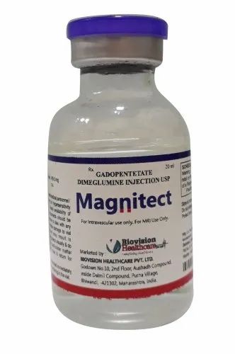 Liquid Magnitect Gadopenthatate Dimglumine Injection USP, For Hospital, Packaging Size: 100 Pieces