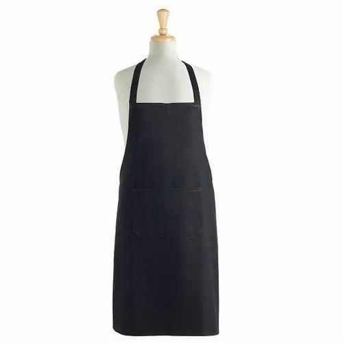 Polyester Blue Cotton Cooking Apron, For Safety & Protection, Size: Medium