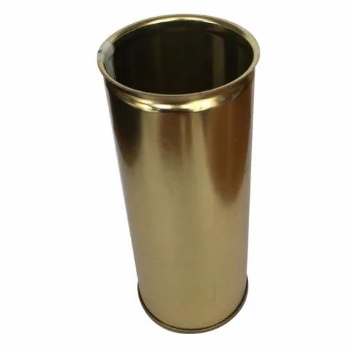 Round Golden 250 ml Tin Can, Size: 52 Mm