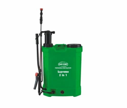 Plastic Manual Pad Corp Supreme 2 In 1 Battery Operated Sprayer 12V - 8Amp - 16 Litre, For Multipurpose, 12 AH
