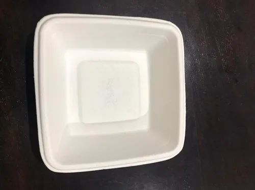 Bagasse Moulded Tray 180 ML Square Bowl