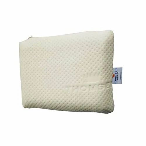 Rectangular White Thomsen Baby Pillow, Packaging Type: Packet