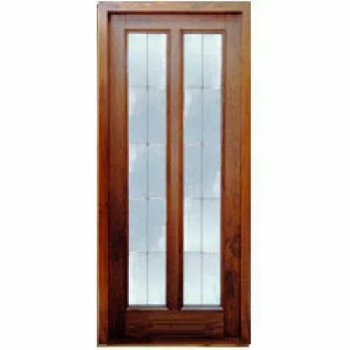 Hinged Glass & Wood Panel Door, For Internal