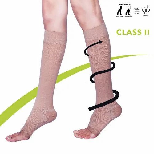 SORGEN Varicose Veins Stockings Class 2 Lycra Fabric Knee Length