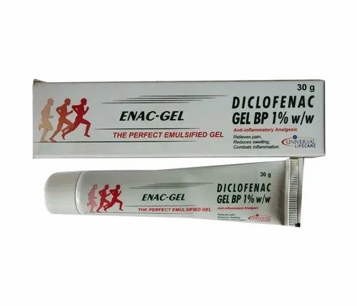 30g Enac Pain Reliever Gel, Packaging Size: 30 Gm