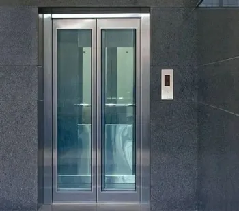 Cooper Elevators Center opening SS And Glass Frame Big Vision Elevator Door