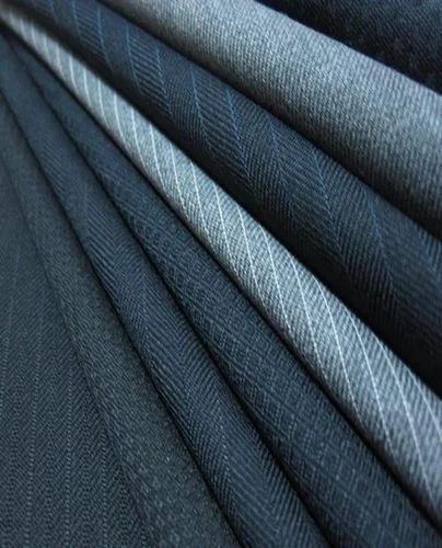 Plain / Solids Polyester Suiting Fabric, Handwash, 100-150