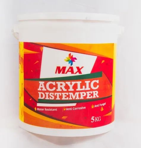 Max Acrylic Distemper, For Roller Or Brush