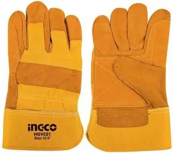 Yellow Leather Gloves HGVC01