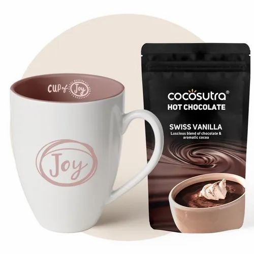Cocosutra Hot Chocolate Mix with Joy Mug