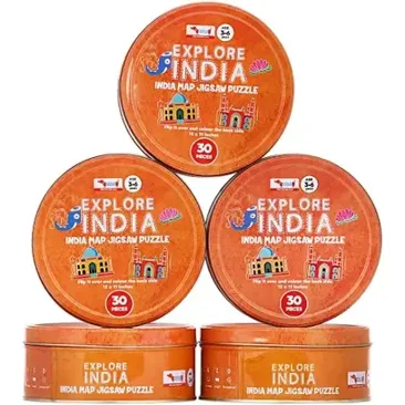 India Map Jigsaw Puzzle - Sets of 5 pieces