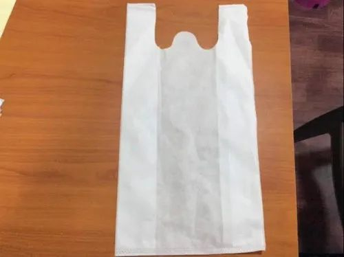 White Plain W Cut Non Woven Bag, For Grocery
