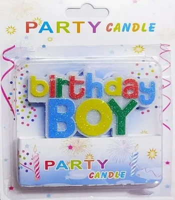 Multicolor Alphabetical Arham Birthday Boy Candle 1 Piece