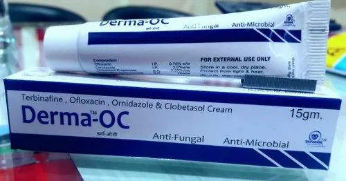 Ofloxacin  Ornidazole  Terbinafine HCL Clobetasol Propionate Cream, Packaging Type: Tube With Mono