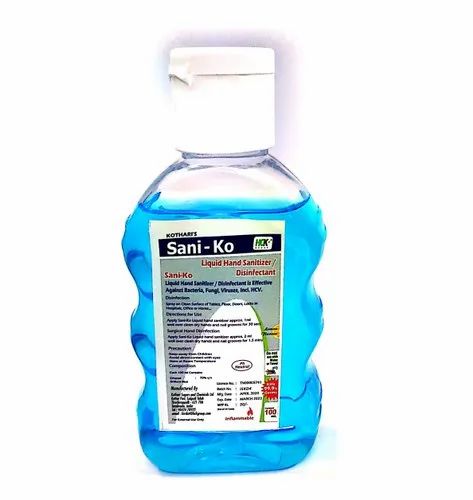 100 ML Saniko Liquid Hand Disinfectant, Packaging Type: Bottle