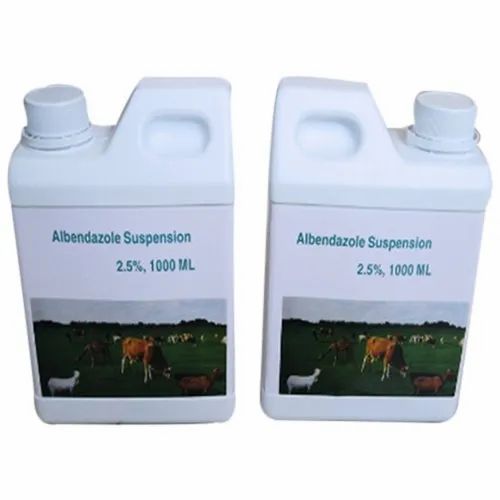 Albendazole Oral Suspension, for For Animal, Packaging Type: Plastic Can