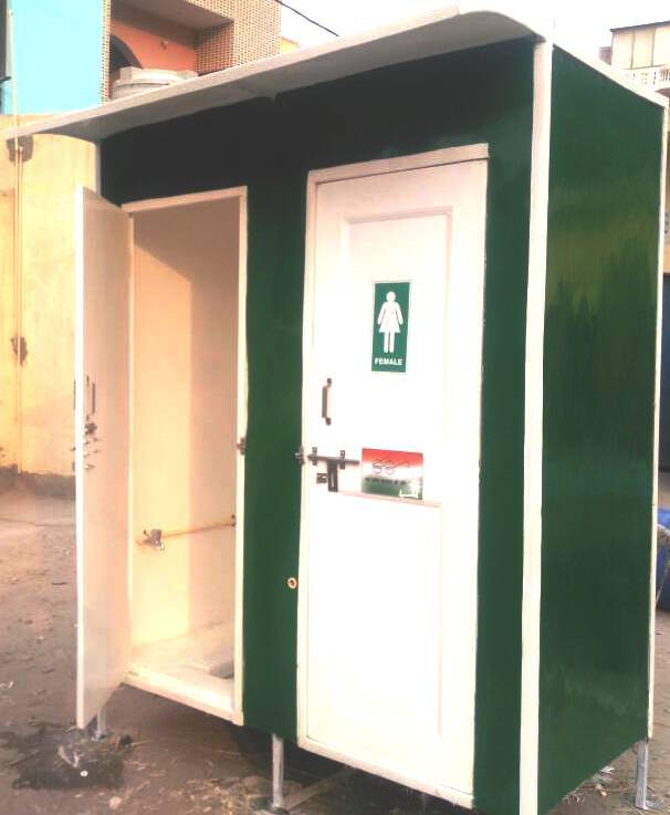 Two Seater SS Portable Toilet