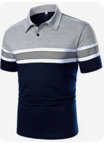 Male Polo 100% Cotton Yarn Dyed Designer T shirts