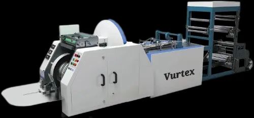 Vurtex Fully Automatic V Bottom Paper Bag Making Machine, Capacity: 300 pcs per min