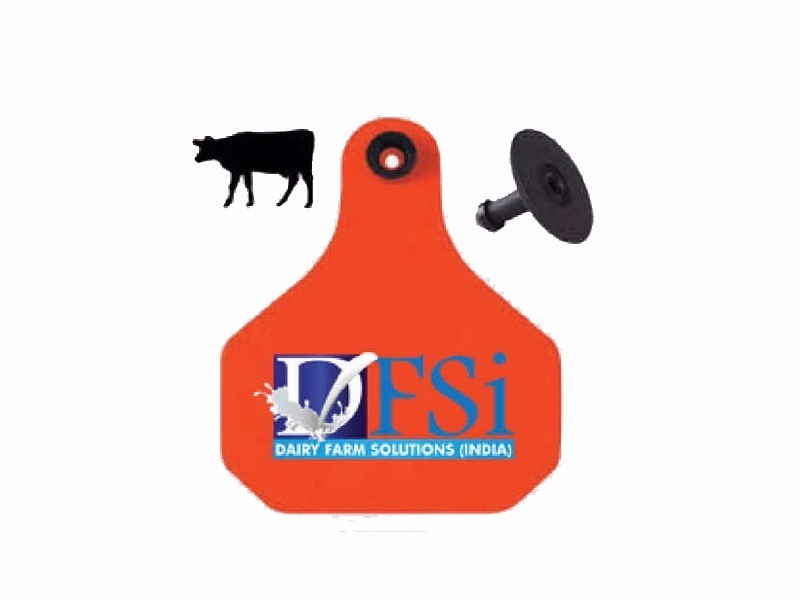 Black Plastic,TPU Animal Ear Tag, Size: 78*58mm,75*60mm