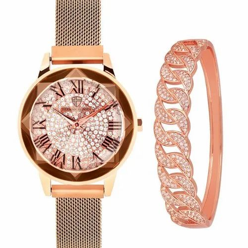 Formal Wear Round Herman Hansen Ladies Watch With Bracelet, Model Name/number: 6179